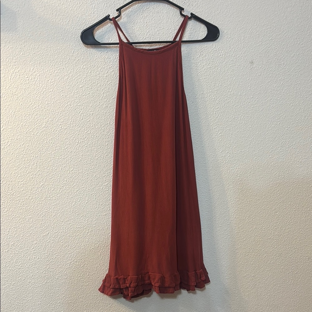Final Touch Rust Red Sleeveless Dress